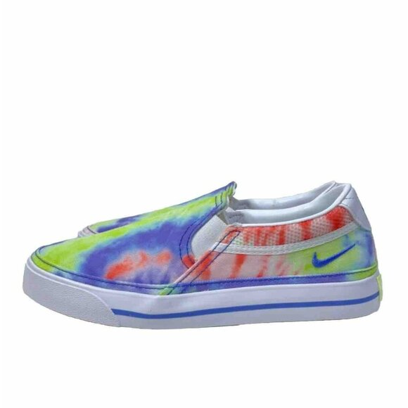 Nike Court Womans Legacy Slip On Sneakers 7.5 Tie Dye Multicolor - Picture 2 of 15